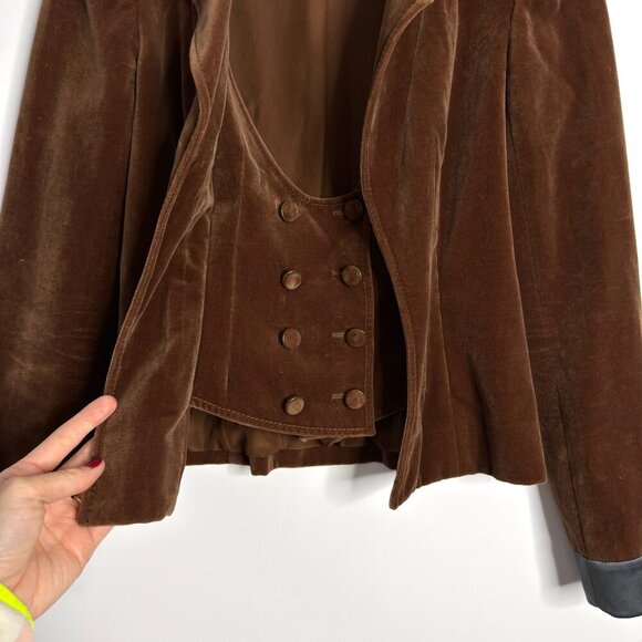 VALENTINO Vintage Velvet Blazer - Picture 3 of 9